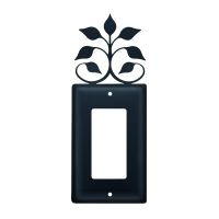 Wrought Iron Leaf Fan Single GFI Cover