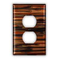 Enchantment Horizontal 1 Outlet Copper Switch Plate