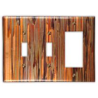 Enchantment Vertical 2 Toggle 1 Rocker/GFI Copper Switch Plate