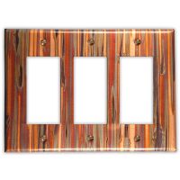 Enchantment Vertical 3 Rocker/GFI Copper Switch Plate