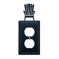 Wrought Iron Adirondack Single Outlet Cover