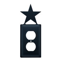 Wrought Iron Star Single Outlet Cover