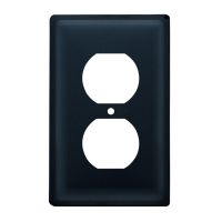 Wrought Iron Plain Single Outlet Cover