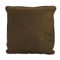 Faux Leather & Suede Euro Sham | Back View - Micro-fiber Suede