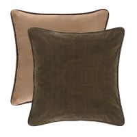 Optional Green Corduroy/Tan Suede Euro Sham