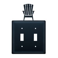 Wrought Iron Adirondack Double Switch Cover