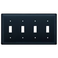 Wrought Iron Plain Quad Switch Cover