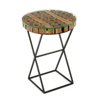 Organic Chic Round Branch Side Table