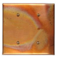 Flamed 2 Blank Copper Switch Plate