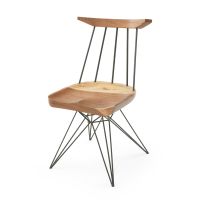 Forged Forest Modern Wood Dining Chair