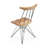 Forged Forest Modern Wood Dining Chair