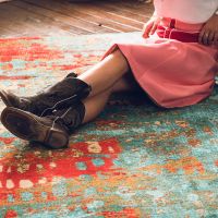 Forward Shift Turquoise Rug