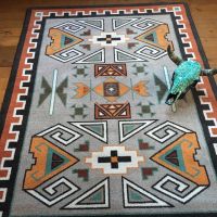 Four Rams Rug - Rust