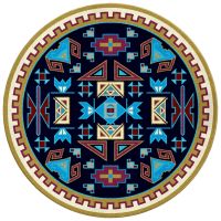 Four Rams Rug - Copper