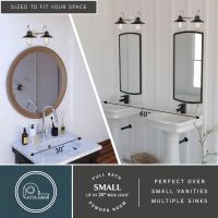 Galena 2-Light Matte Black and Satin Nickel Vanity Light