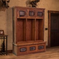 Adventure Mountain Barn Wood Entry Locker Unit
