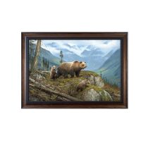 "Griz Country" Framed Wall Art by Hayden Lambson
#BrownBarnwood Standard Frame