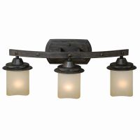 Halifax 3-Light Black Walnut Vanity Light