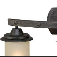 Halifax 3-Light Black Walnut Vanity Light