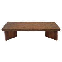 Hand Hammered Metal Cocktail Table