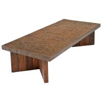 Hand Hammered Metal Cocktail Table