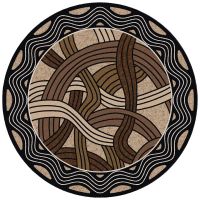 Hand Coiled Area Rug - Natural