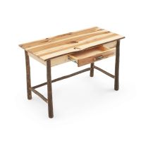 Hickory Desk with Drawer
