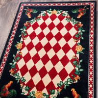 High Country Rooster Rug - Natural