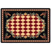 High Country Rooster Rug - Natural