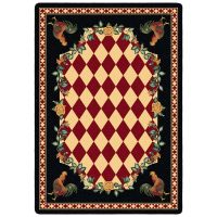 High Country Rooster Rug - Natural