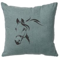 Horse Profile Image Decor Pillow - Ocean Linen