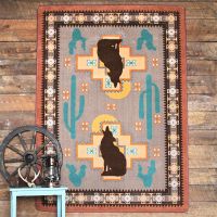 Howl at the Moon Rug - Desert Rose