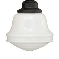 Huntley 3-Light Milk Glass Oil Rubbed Bronze Vanity Light