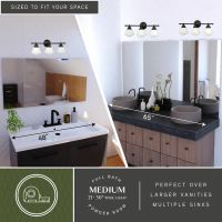 Huntley 3-Light Milk Glass Oil Rubbed Bronze Vanity Light