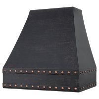 36" Correa Glazed Black Hammered Copper 735 CFM Wall Mounted Range Hood