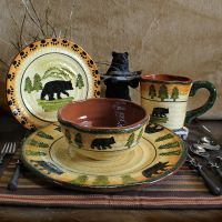 Black Bear Dinnerware Set