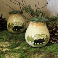 Black Bear Salt & Pepper Set