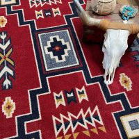 Old Crow Rug - Red
