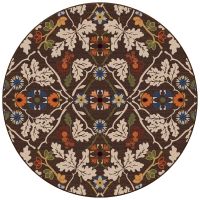 Infinity Oak Area Rug - Brown