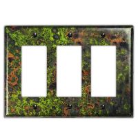 Irish Moss 3 Rocker/GFI Copper Switch Plate