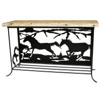Iron Ridge Silhouette Sofa Table
