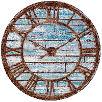 It's About Time Round Area Rug - Blue