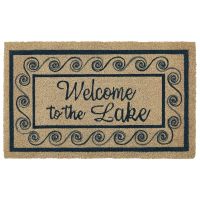 Lake Livin' Rustic Welcome Mat