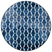 Lattice Blue Rug