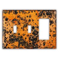 Leopard 2 Toggle 1 Rocker/GFI Copper Switch Plate