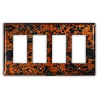 Leopard 4 Rocker/GFI Copper Switch Plate