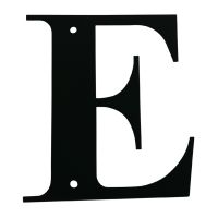 Wrought Iron House Letter E