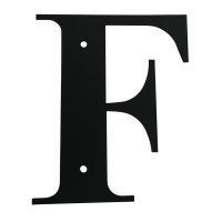 Wrought Iron House Letter F