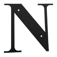 Wrought Iron House Letter N