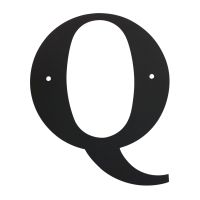 Wrought Iron House Letter Q